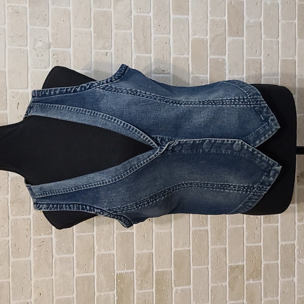 Esprit Women's Blue Denim Vest (Sz 10)
